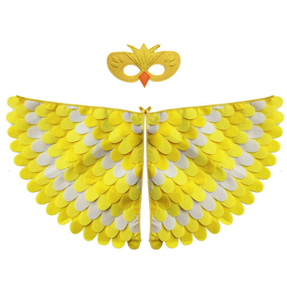 Photos - Fancy Dress Kikidex  Owl Peacock Wings Bird Costume Bird Shawl Cape With Mask Party Cosplay Costume For Kids Blue (Style16, One size)