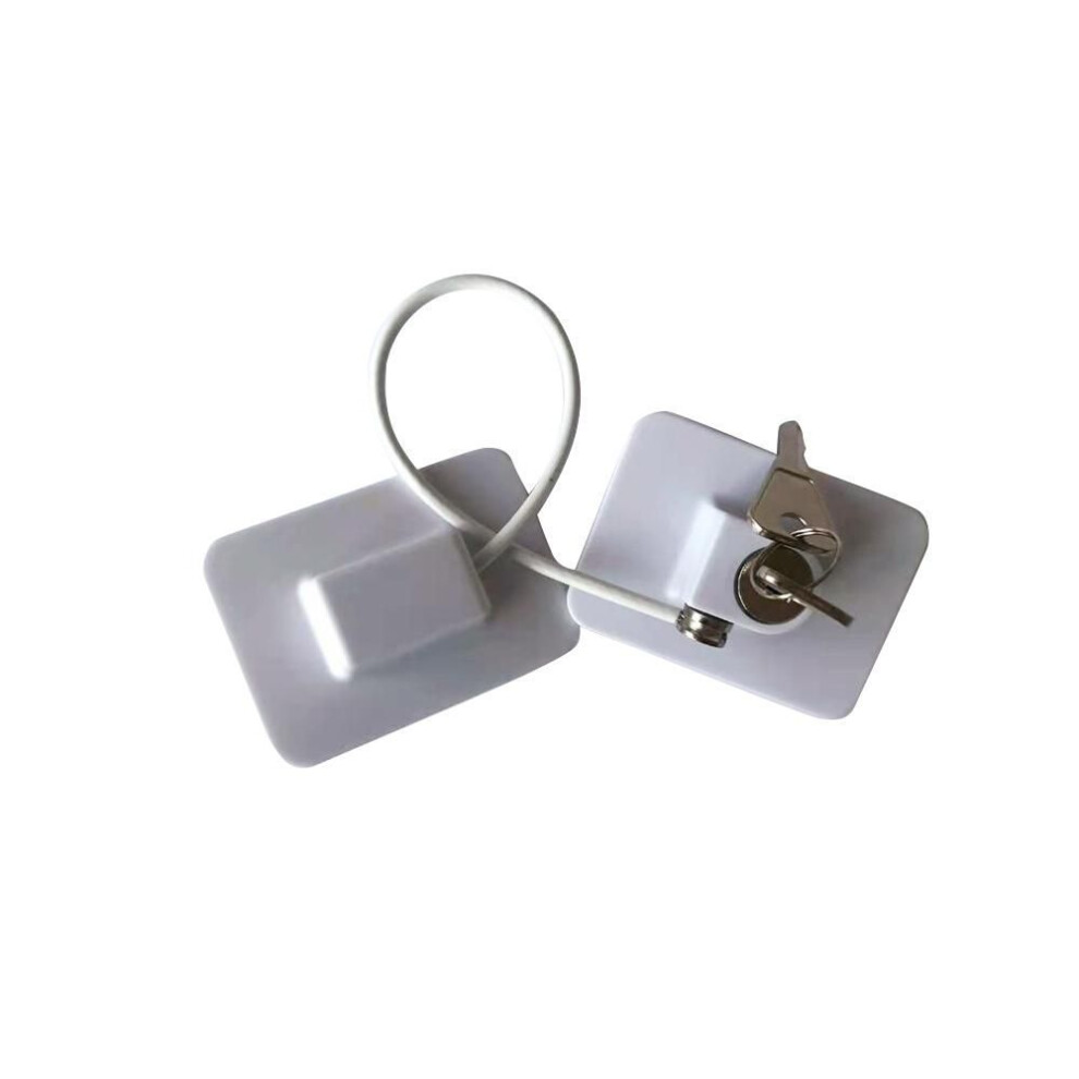 (white) Stainless Steel Baby Child Safety Lock Window Fridge Opening Security Cable Door Lock For Children Safety Guard Protection