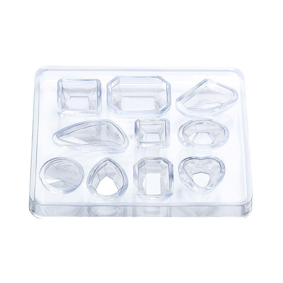 Epoxy Resin 3D Silicone Mold For Irregular Mini Facet Gemstone Diy Crafts Jewelry Pendant Ornament Making Mould