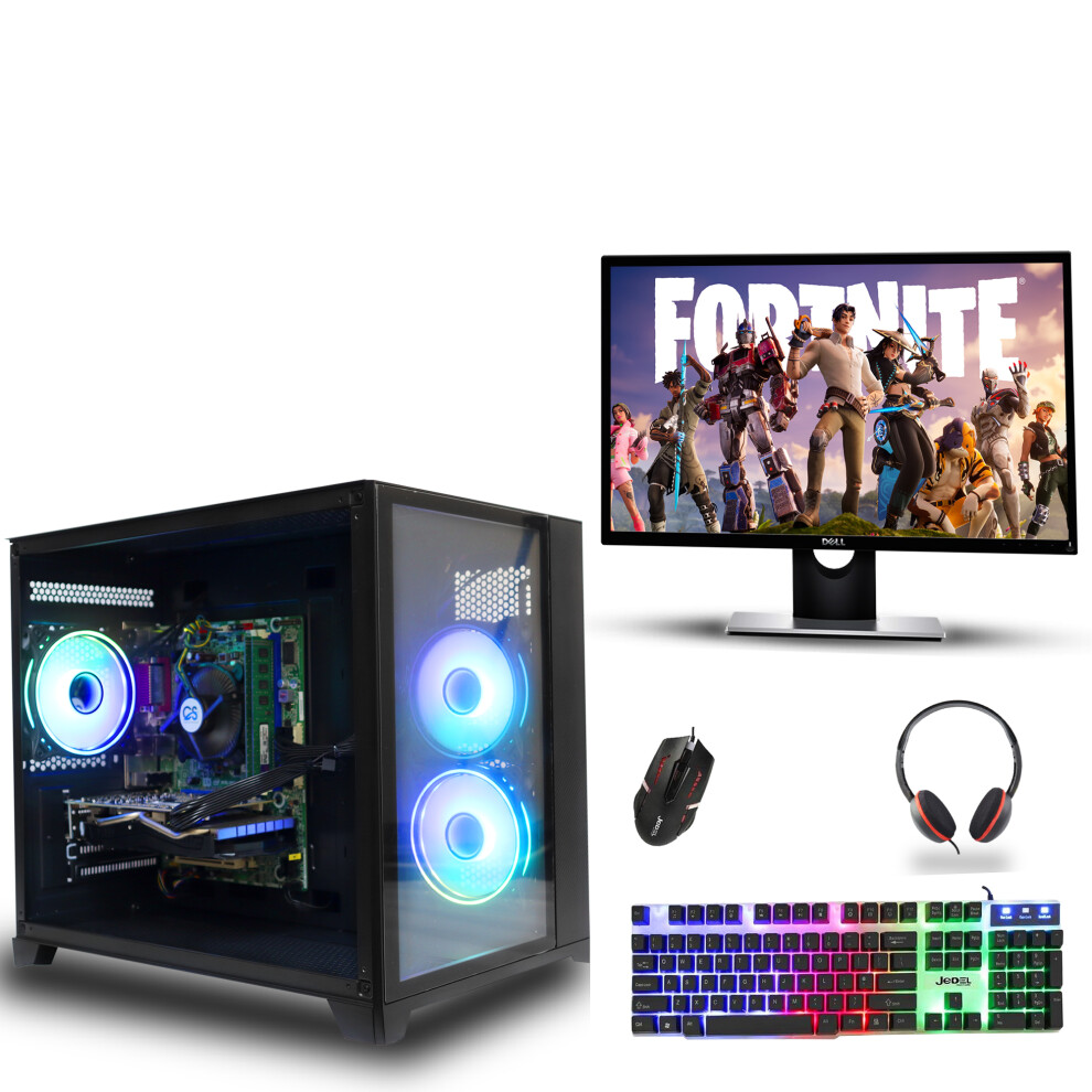 Fast Gaming PC Bundle i7 4th Gen 16GB RAM 1TB + 240 SSD GTX 1650 W10