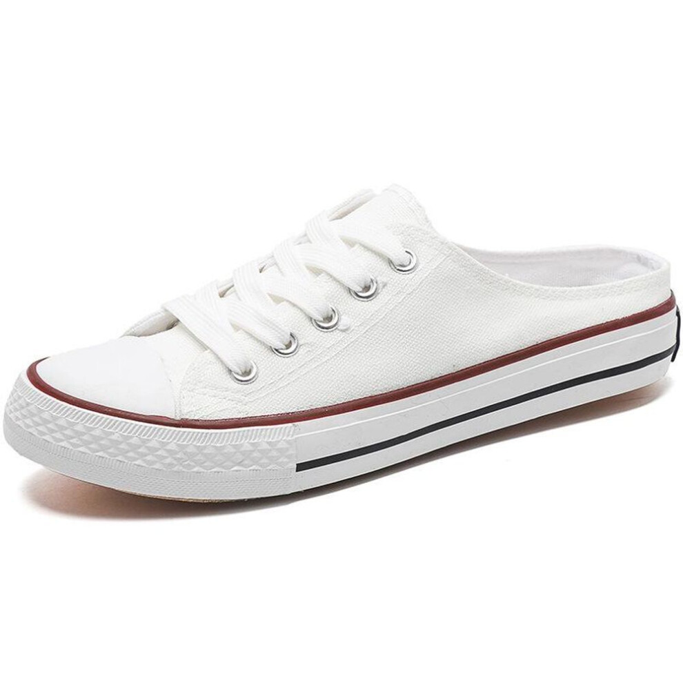 (white, 35) New Spring And Summer Ladies Slippers Summer Casual Canvas Slippers Comfortable Breathable And Non-slip