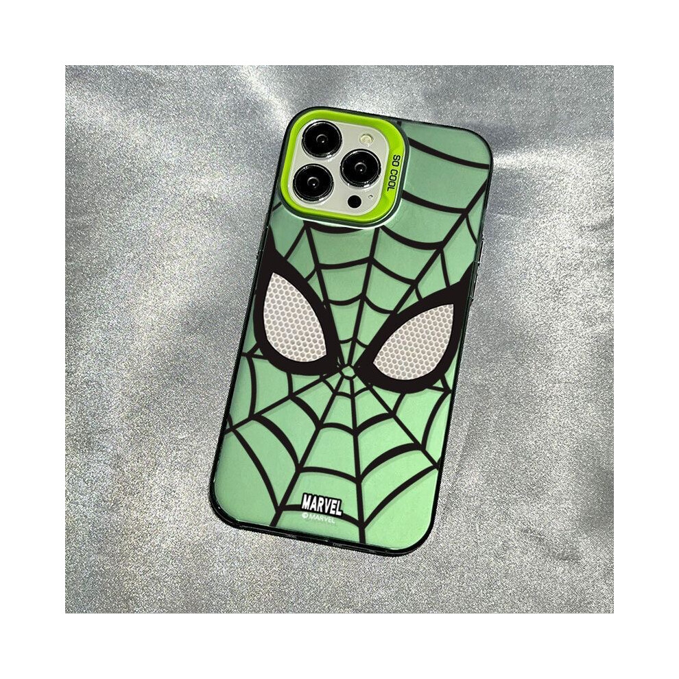 (Green2, For Iphone Xr) Luxury Imd Lens Circle Spider Man Cartoon Skin Tpu 959826513310