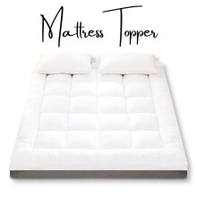 (Double) HighLiving Luxury Bed Mattress Topper Deep Sleep