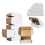 25 x 5 x 4 x 3" (120x100x80mm) White Single Wall Postal Die Cut Boxes 1