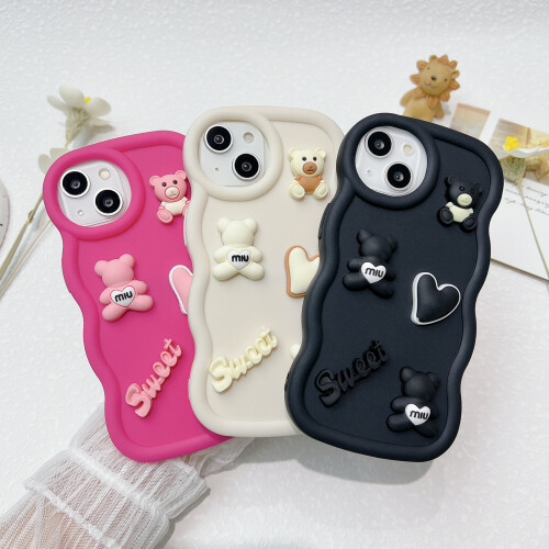 (01SP33, For iPhone 11Pro Max) 3D DIY Wave Phone Cases For iPhone 15 Case iPhone 1
