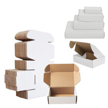 50 x 7 x 5 x 2" (170x140x55mm) White Single Wall Postal Die Cut Boxes