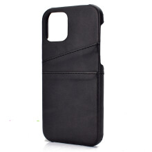 (Black, For iPhone 11Pro Max) PU Leather Wallet Card Holder Shockproof Case For