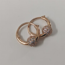 PANDORA Pavé Bead Hoop Earrings