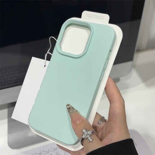 (Blue, For iPhone 14Pro Max) Luxury Soft Silicone Rubber TPU Case for iPhone 16
