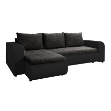 (Charcoal Berlin) TU Berlin Sofa - Universal Side Sofa Bed - Corner Sofa - Sofa Bed With Storage