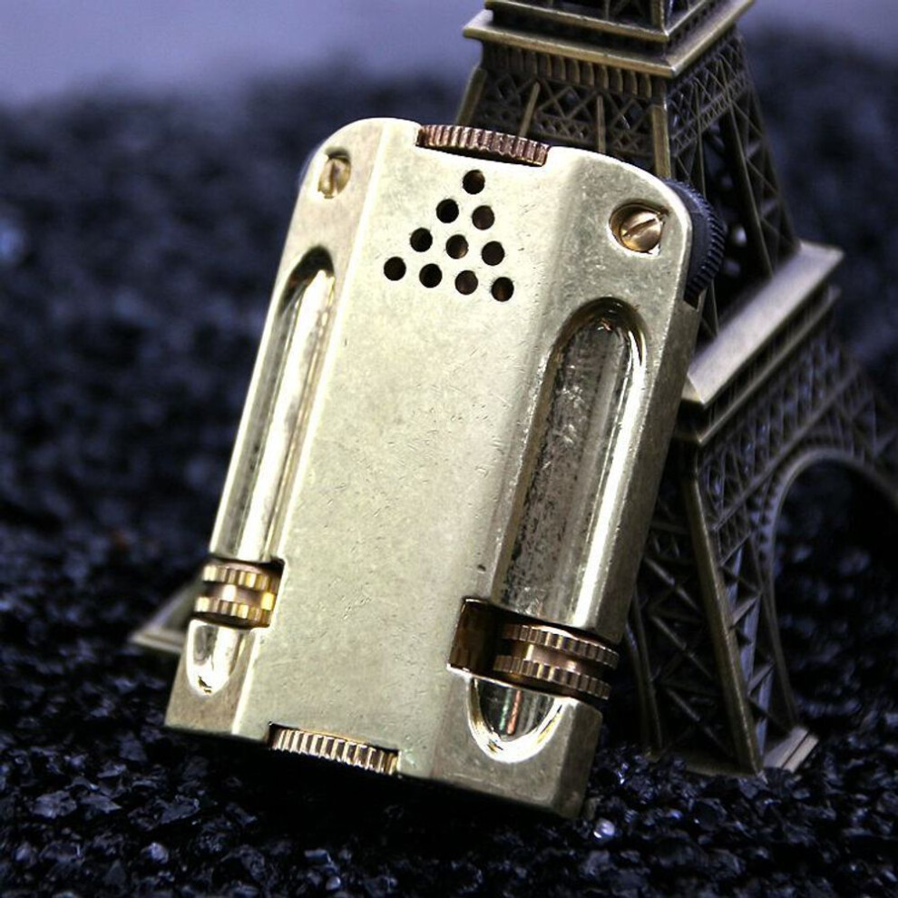 Yeuligo Z546-001 Flame Original Copper Knurling Simple Pure Copper Windproof Boutique Gift Kerosene Lighter Wholesale