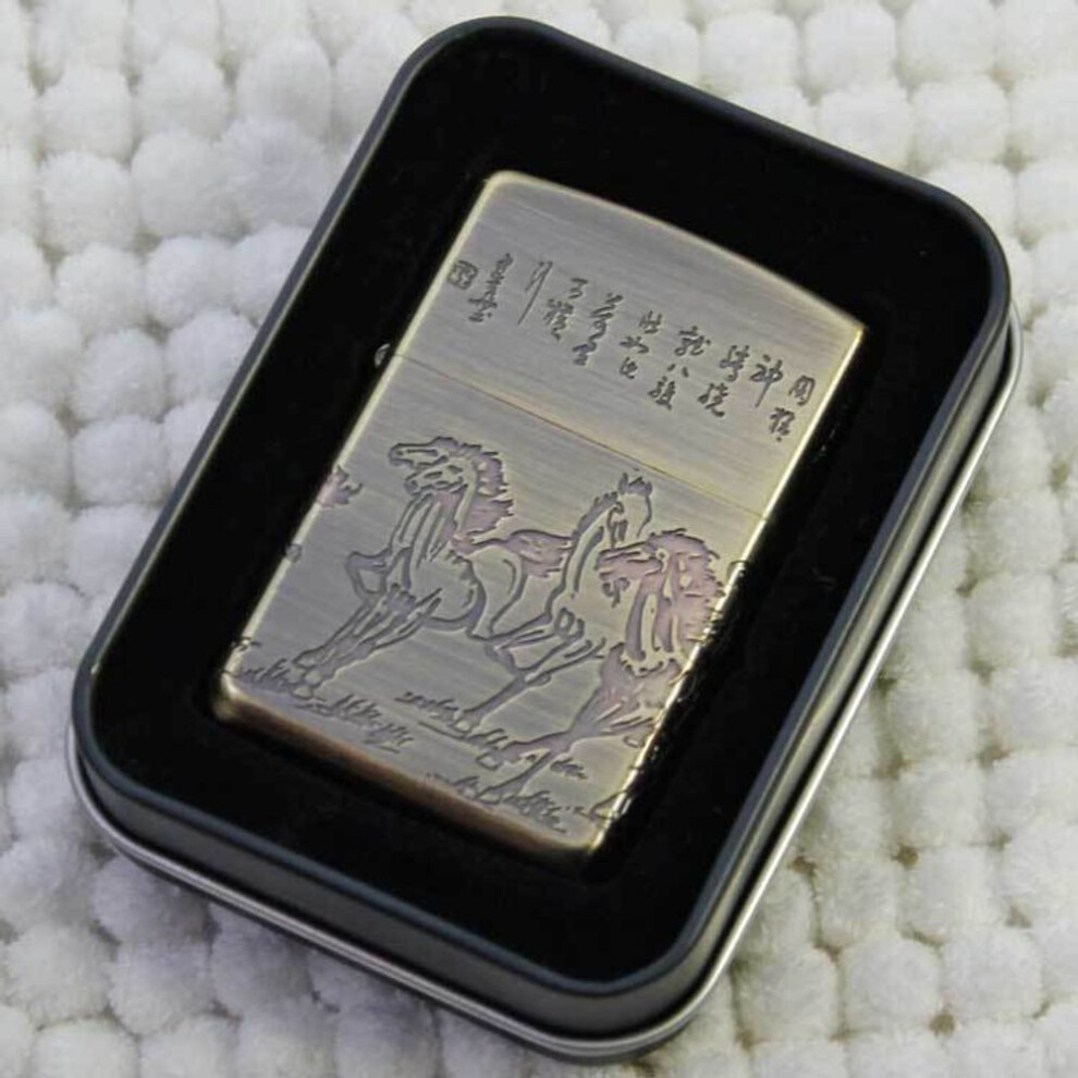 Yeuligo Bronze Z8400a Vintage Kerosene Lighter For Men Gift Wholesale
