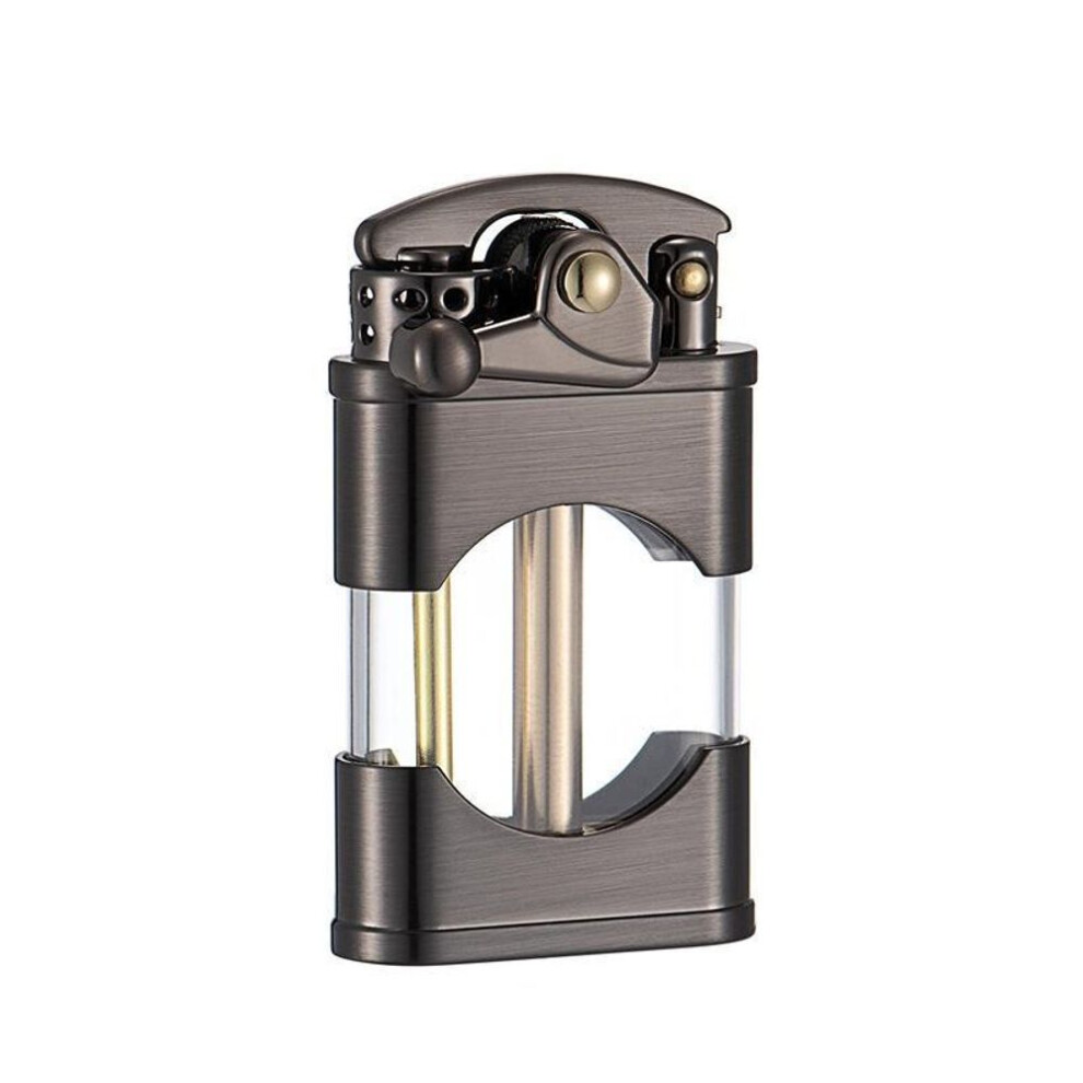 Yeuligo Zoruo Z660 Transparent Oil Tank Brass Rocker Arm Kerosene Lighter With Colorful Oil Creative Gift Lighter