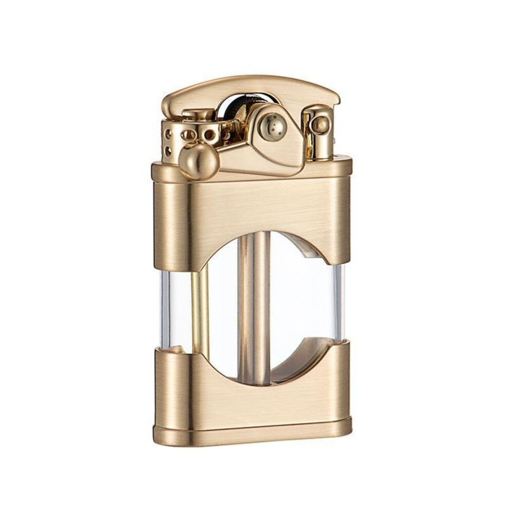Yeuligo Zoruo Z660 Transparent Oil Tank Brass Rocker Arm Kerosene Lighter With Colorful Oil Creative Gift Lighter