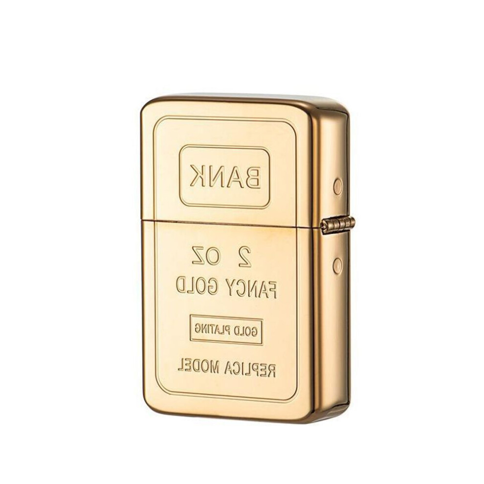 Yeuligo Gold Z91777 Electroplated Luxury Edition Real Brick Brass Carved Kerosene Windproof Lighter Factory Wholesale