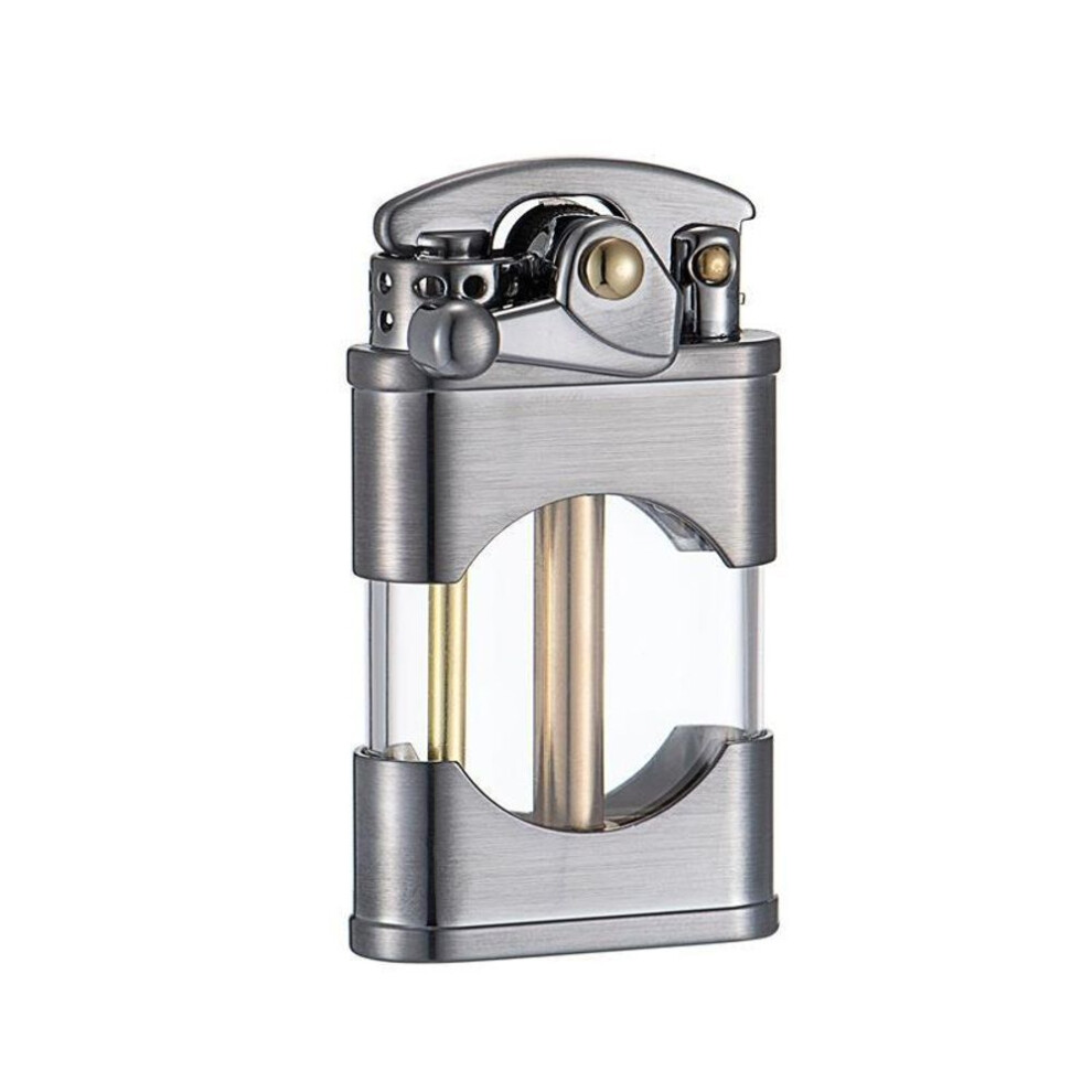 Yeuligo Zoruo Z660 Transparent Oil Tank Brass Rocker Arm Kerosene Lighter With Colorful Oil Creative Gift Lighter
