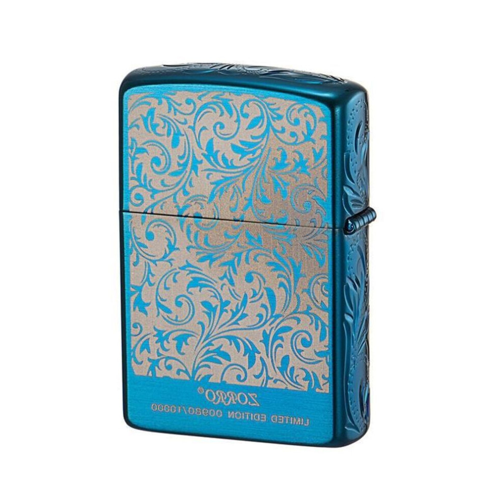 Yeuligo Z92106 Carved Side Carved Kerosene Windproof Limited Edition Independent Number Color Tang Grass Pattern Lighter