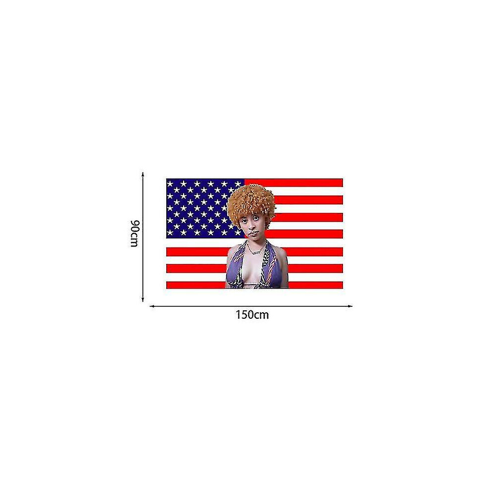 (E) Ice Spice Flag 3x5 Ft Ice Rapper Spice Flag American Flag Tapestry For Bedroom Living Room Dorm Wall