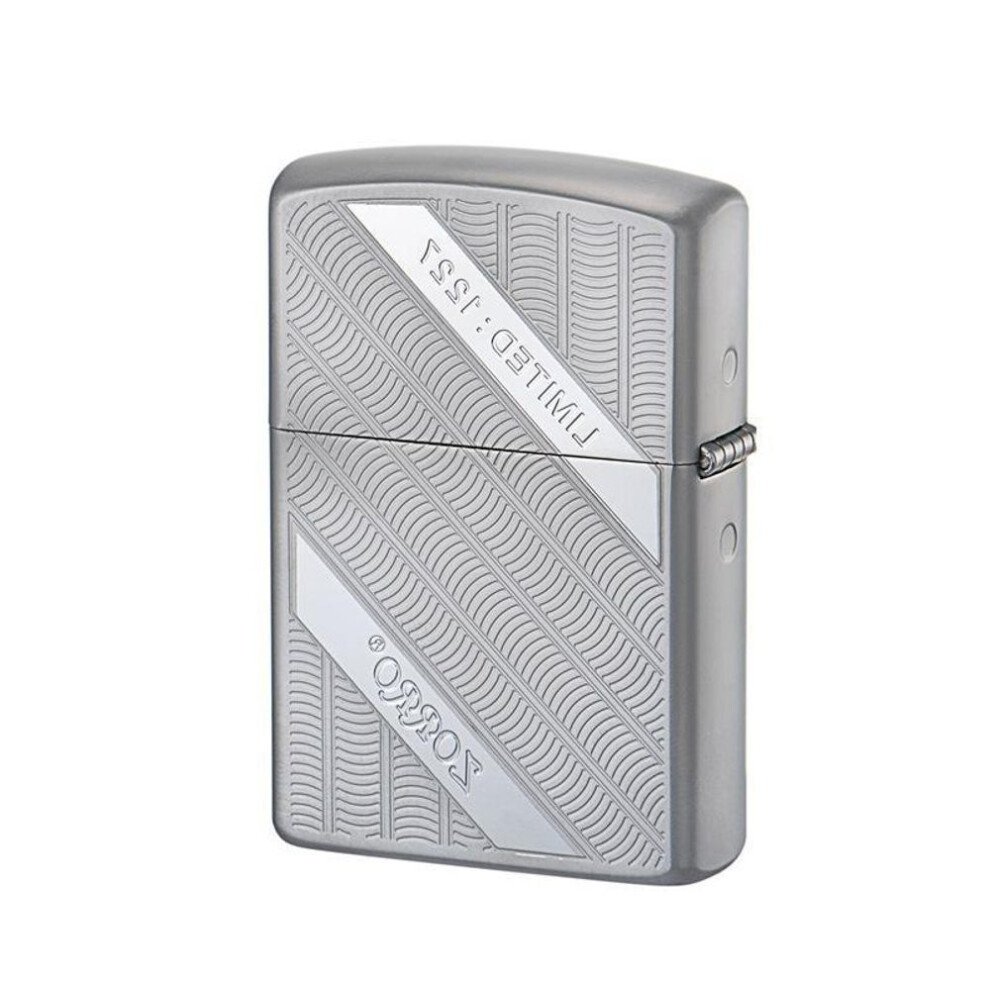 Yeuligo Z92098a Simple Striped Symmetrical Net Pearl Chromium Pure Copper Shell Kerosene Windproof Lighter Factory Wholesale