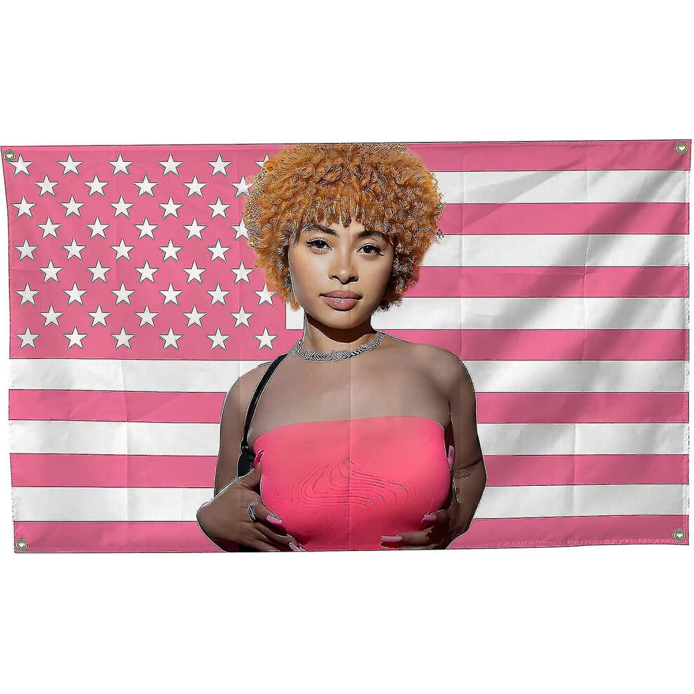 (A) Ice Spice Flag 3x5 Ft Ice Rapper Spice Flag American Flag Tapestry For Bedroom Living Room Dorm Wall