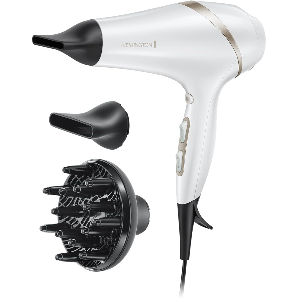 Remington Hydraluxe Hair Dryer (Micro-Conditioners to Help Balance Moisture, Hydracare Temperature Setting for Healthy
