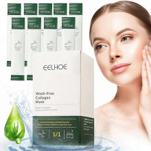 20PCS Wash-Free Collagen Firming Mask, Collagen Moisturizing Sleeping Mask, Wash-Free Firming Anti Aging