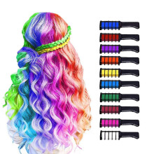 10 Color Hair Chalk for Girls Makeup Kit - New Hair Chalk Comb Temporary Washable Hair Color Dye for Kids Halloween Christmas Gifts Toys
