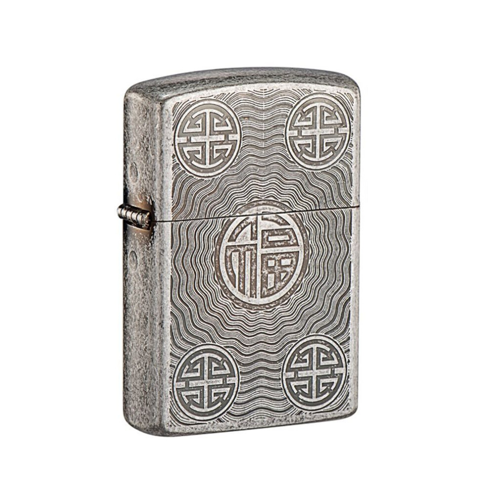 Yeuligo Silver Z92109b Classic Ancient Fugu Etching Series High-End Copper Shell Kerosene Windproof Lighter Wholesale