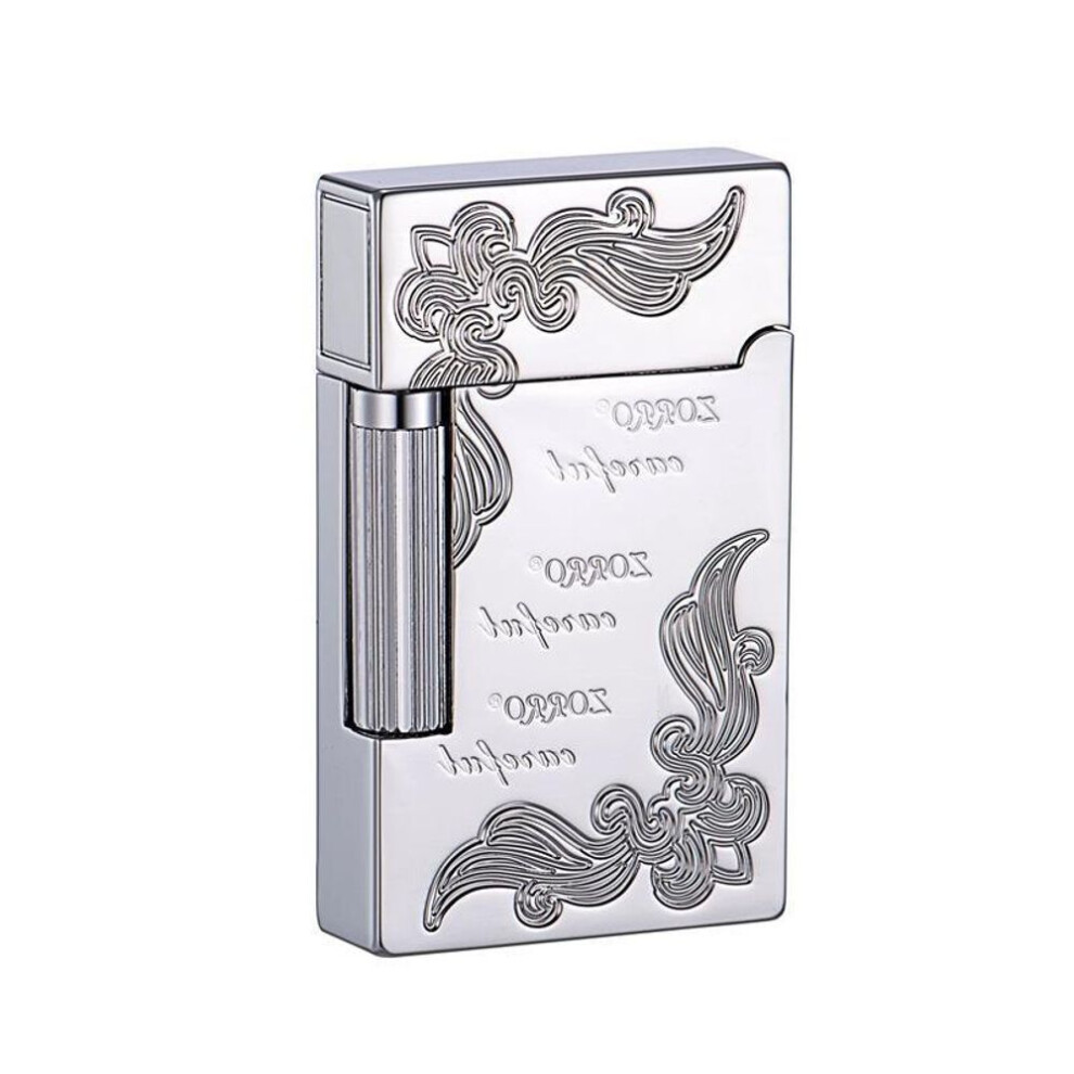 Yeuligo Z612-203 Creative Side Play Langsheng Windproof Original Copper Carved Rich Flower Two-Color Kerosene Lighter