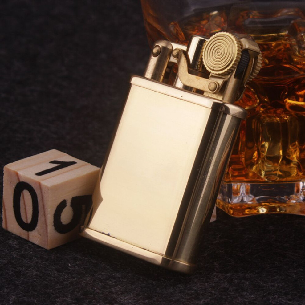 Yeuligo Classic Z559-002 Original Copper Kerosene Lighter Retro Grinding Wheel Flame Lighter