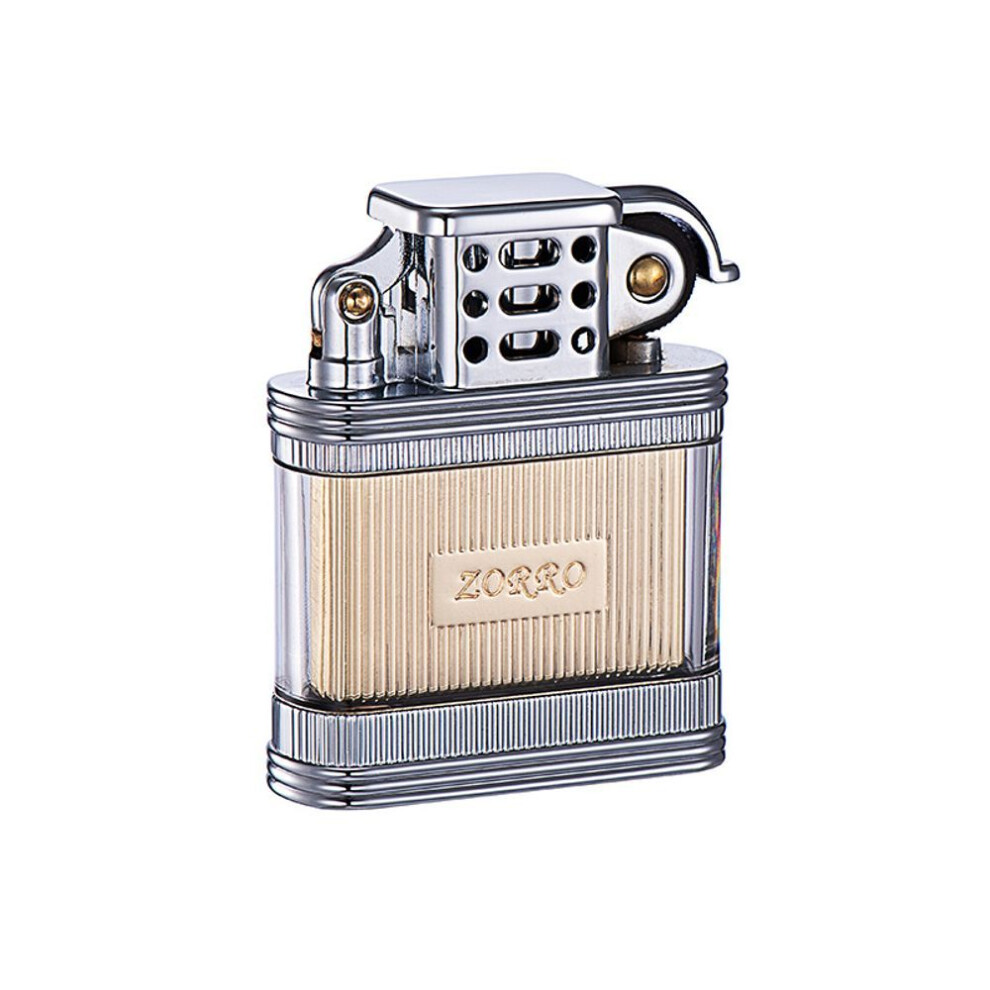 Yeuligo Zoruo Z727 Transparent The Mystic Nine Visual Oil Bin Grinding Wheel Kerosene Lighter (Gift Box With 3 Bottles Of Oil)