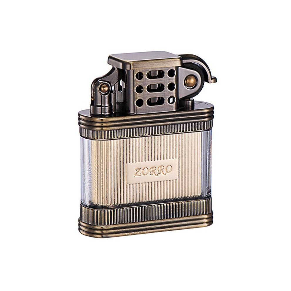 Yeuligo Zoruo Z727 Transparent The Mystic Nine Visual Oil Bin Grinding Wheel Kerosene Lighter (Gift Box With 3 Bottles Of Oil)