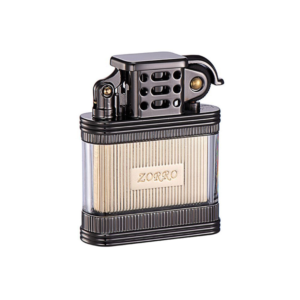 Yeuligo Zoruo Z727 Transparent The Mystic Nine Visual Oil Bin Grinding Wheel Kerosene Lighter (Gift Box With 3 Bottles Of Oil)