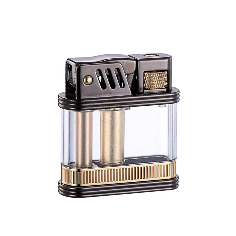 Yeuligo Zoruo Z716 Creative Technology Sense Transparent Visual Oil Bin Grinding Wheel Open Fire Ejection Kerosene Lighter Gift Wholesale