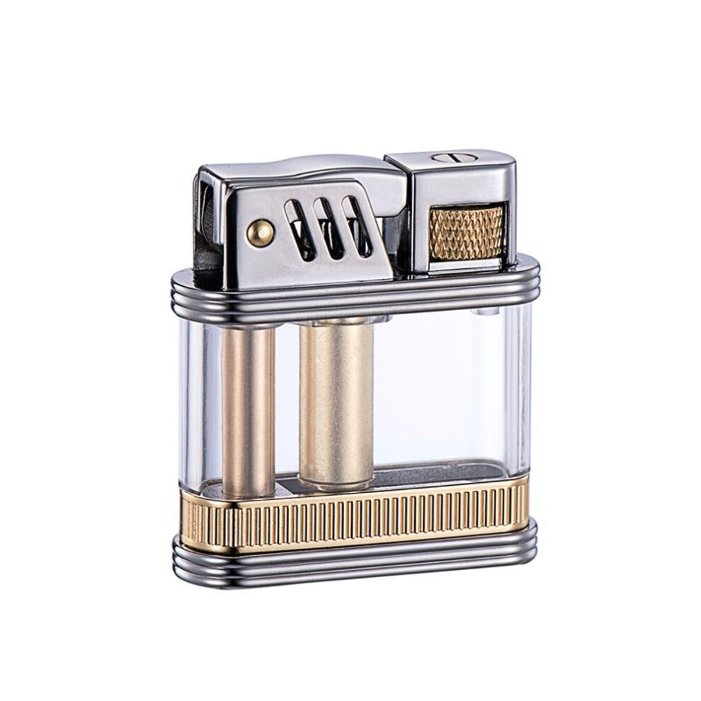 Yeuligo Zoruo Z716 Creative Technology Sense Transparent Visual Oil Bin Grinding Wheel Open Fire Ejection Kerosene Lighter Gift Wholesale