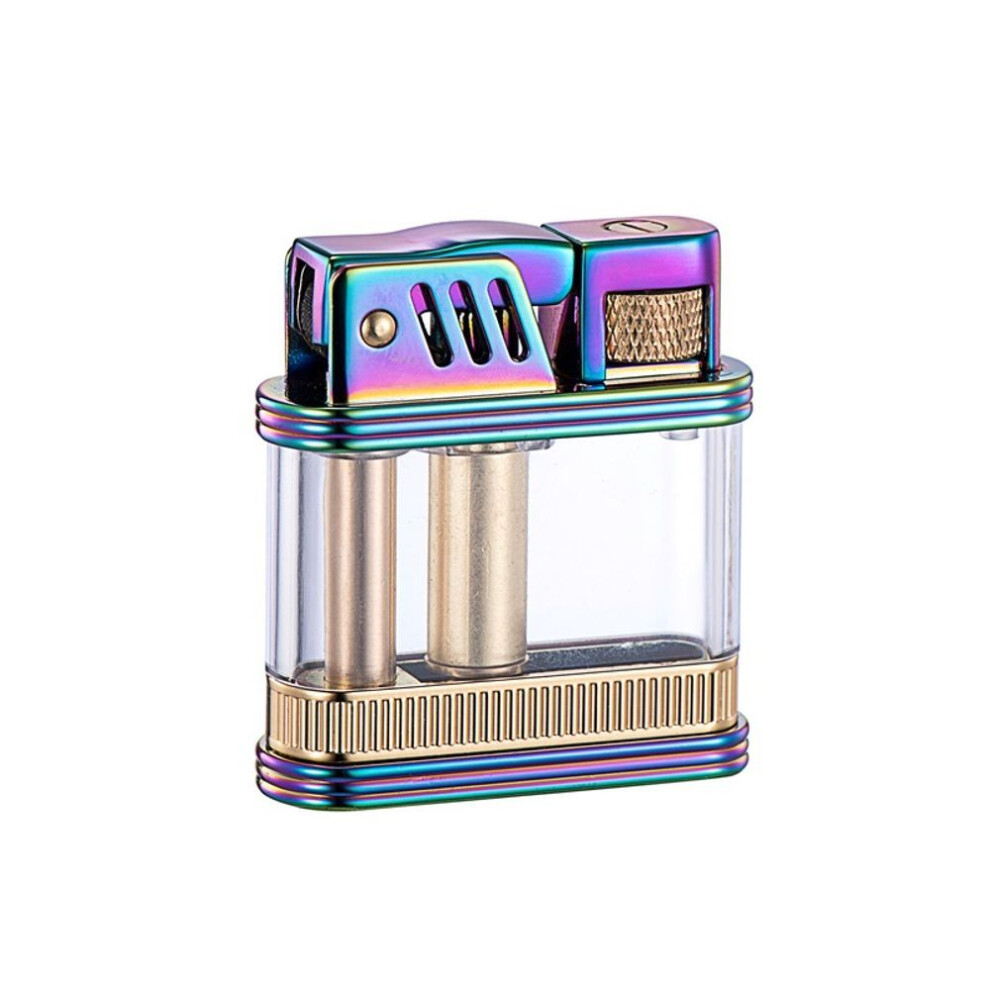Yeuligo Zoruo Z716 Creative Technology Sense Transparent Visual Oil Bin Grinding Wheel Open Fire Ejection Kerosene Lighter Gift Wholesale