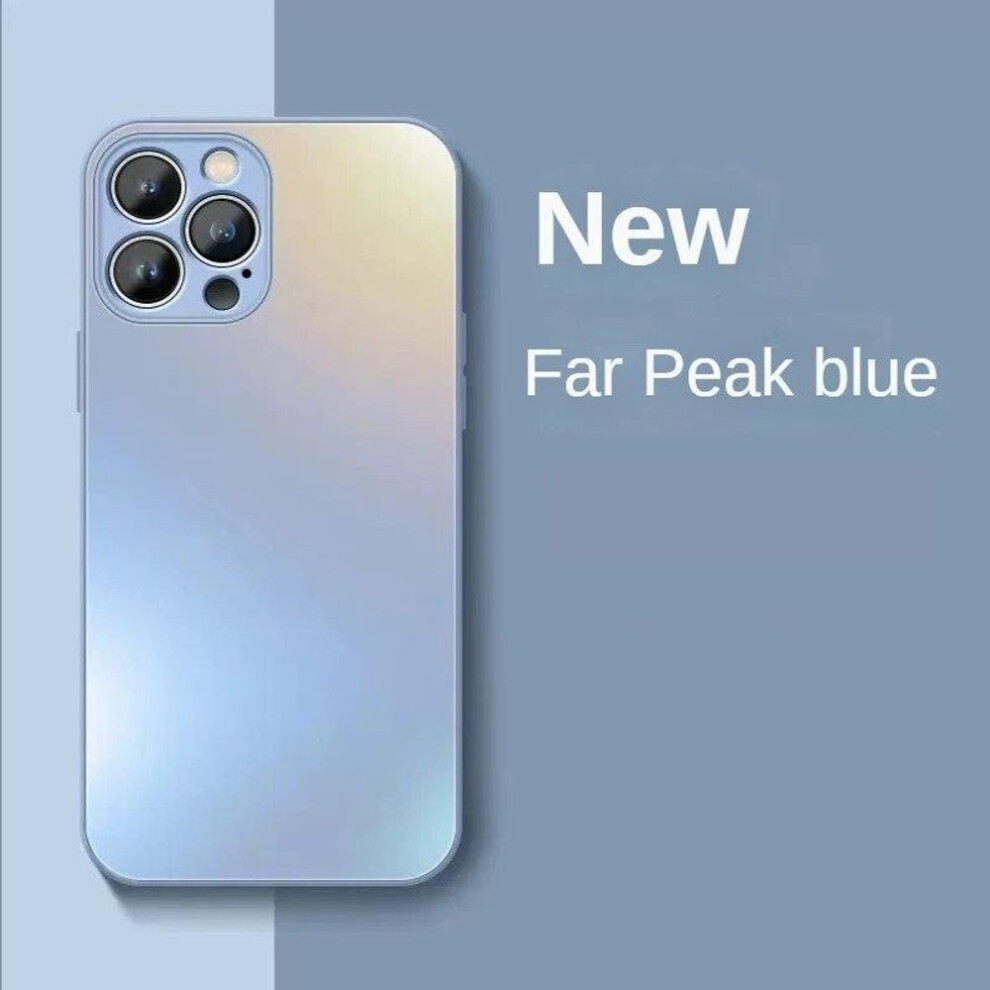 (sky blue, For iPhone XS) Luxury Full Lens Protection Ag Frosted Glass Cases For Iphone 15 Pro Max 14 11 12 13 Mini Xs Xr Plus Liquid Tempered Matte Shockproof Cover