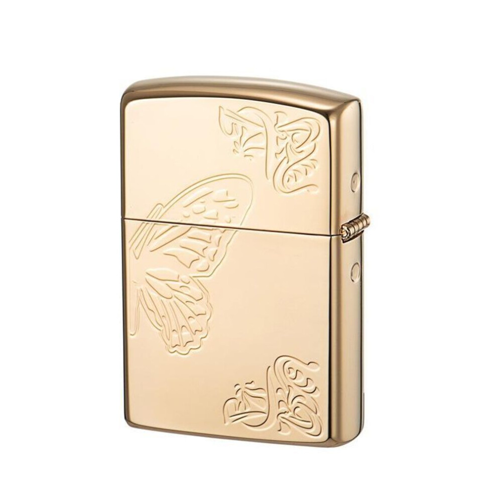 Yeuligo Z92096 Classic Smart Butterfly Etching Pattern Pure Copper Shell Kerosene Windproof Lighter Factory Wholesale