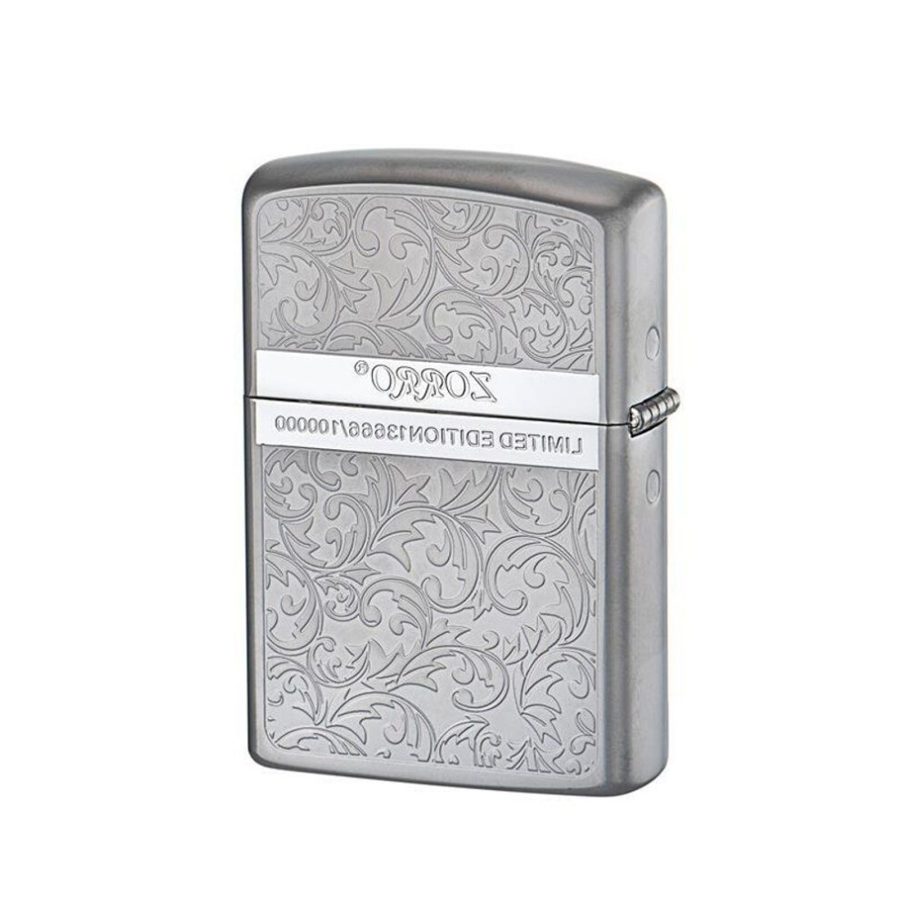 Yeuligo Z92067 Vintage Engraving Double Color Tang Grass Chrome Gold Pure Copper Shell Kerosene Windproof Lighter Manufacturers Wholesale