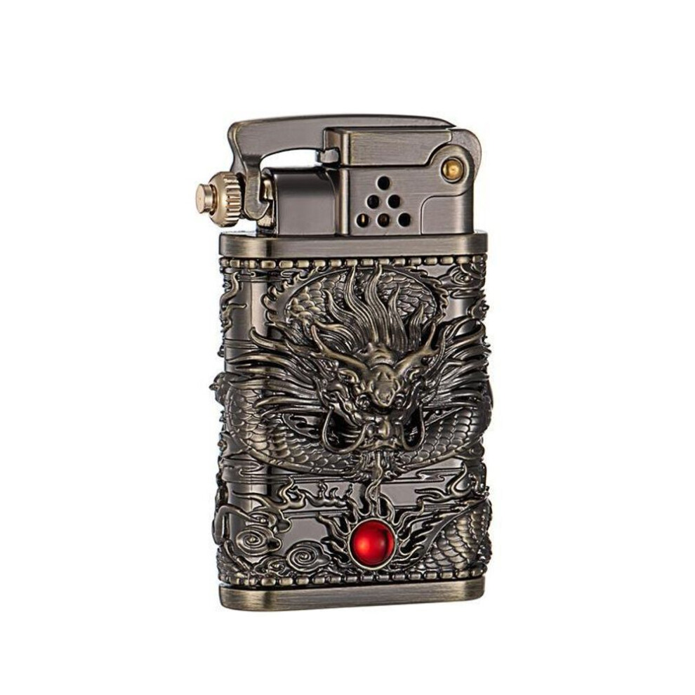 Yeuligo Z602-101 Luxury Edition Dragon Ball Inset Armor Brass Kerosene Windproof Creative Gift Lighter Wholesale