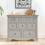 Mercers Furniture Corona Grey Wax Merchants Chest Sideboard Solid Pine Furniture 1