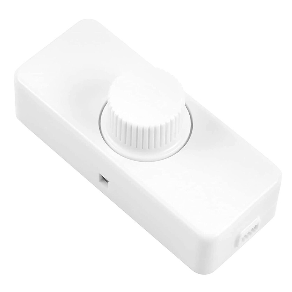 3-100W Led Rear Edge Dimmer (Rotary Dimmer), Used For Dimmable Led, Incandescent Lamp, Halogen Lamp, 220-240V, Ce Plug-In Switch, White 5014561980140