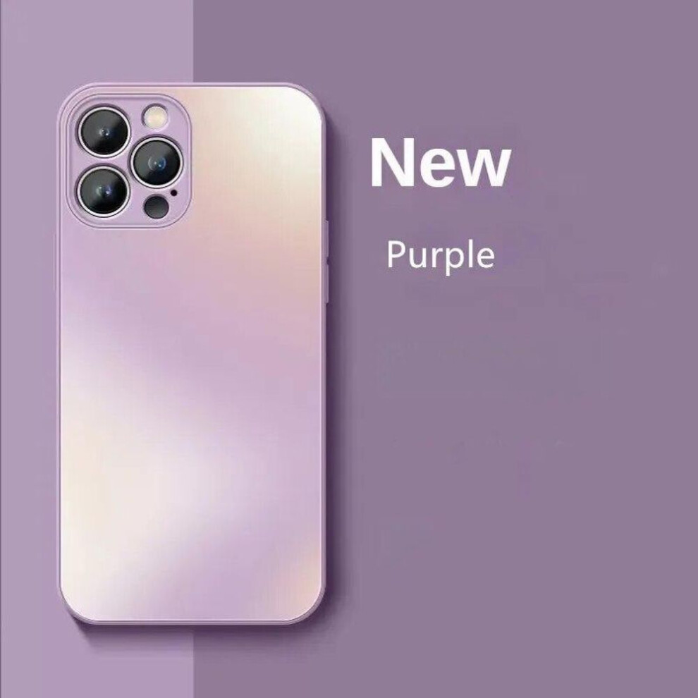 (light purple, For iPhone 7 8Plus) Luxury Full Lens Protection Ag Frosted Glass Cases For Iphone 15 Pro Max 14 11 12 13 Mini Xs Xr Plus Liquid Tempered Matte Shockproof Cover