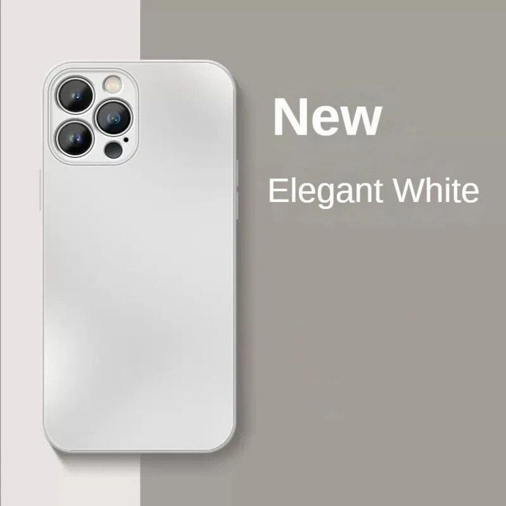 (white, For iPhone 15Plus) Luxury Full Lens Protection Ag Frosted Glass Cases For Iphone 15 Pro Max 14 11 12 13 Mini Xs Xr Plus Liquid Tempered Matte Shockproof Cover