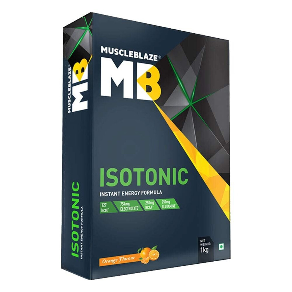 MuscleBlaze Isotonic Instant Energy Formula, 1 kg / 2.2 lb, Orange