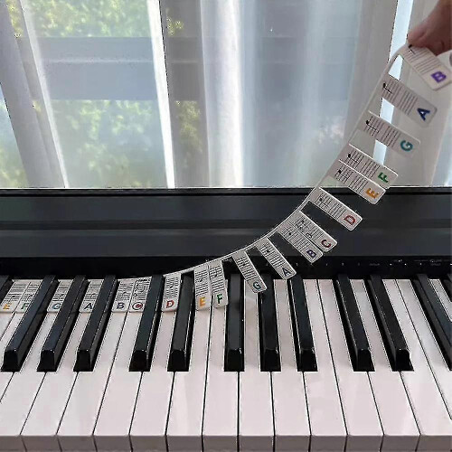 88 Keys Reusable Piano Keyboard Note Labels Piano Notes Guide Stickers