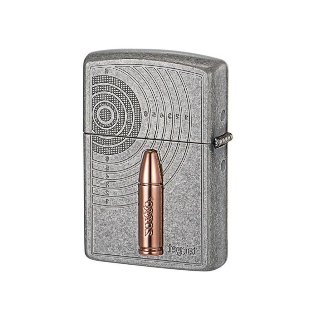 Yeuligo Z92049 Vintage Classic Relief Bullet Pure Copper Shell Kerosene Windproof Lighter Manufacturers Wholesale