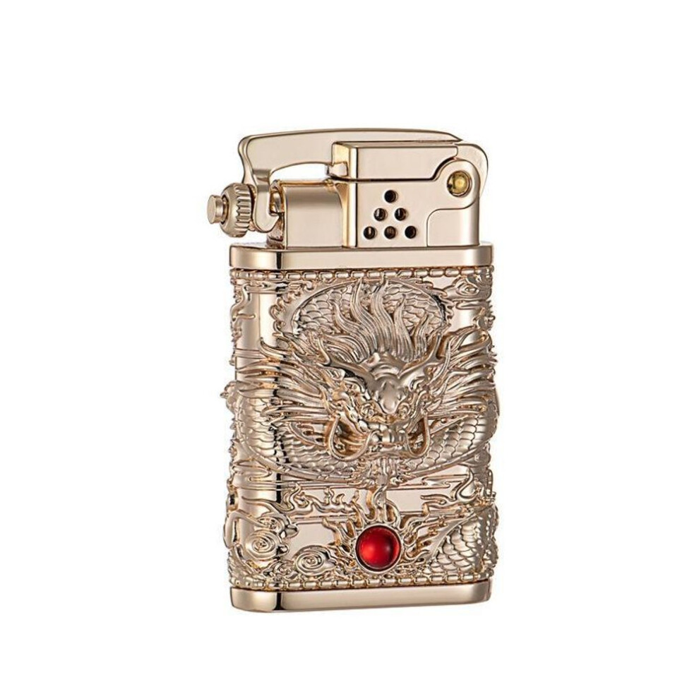 Yeuligo Z602-101 Luxury Edition Dragon Ball Inset Armor Brass Kerosene Windproof Creative Gift Lighter Wholesale