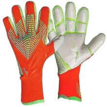 (6, orange color) Goalkeeper Gloves For Kids Adult, Non-slip Latex Soccer Goalie Gloves