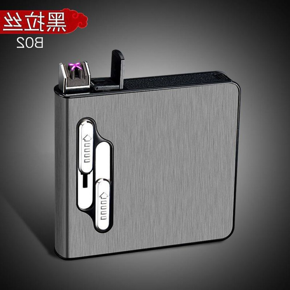 Yeuligo Automatic Cigarette Case 20 Pcs Charging Portable Cigarette Case Integrated Personality Men's Cigarette Lighter Inflatable Windproof Lighter